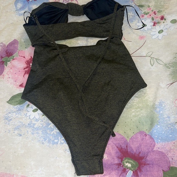 Dark green knotted swim suit one piece Zara - Picture 10 of 10